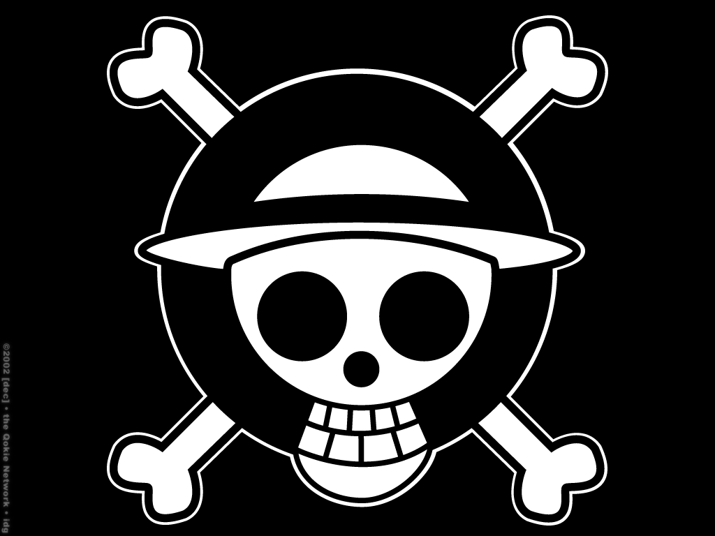 Logo teschio One Piece, 1024x768 HD, PC