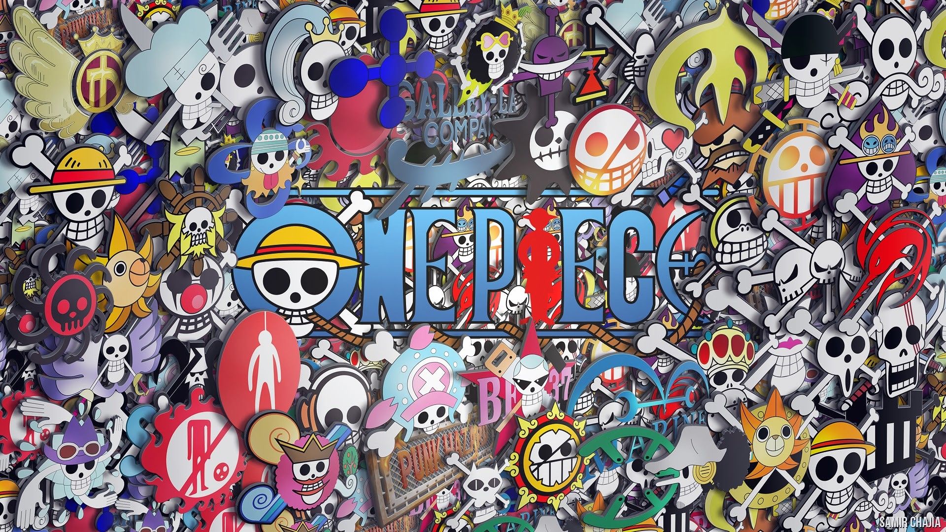 Logo One Piece con Luffy, 1920x1200 Full HD+, iMac