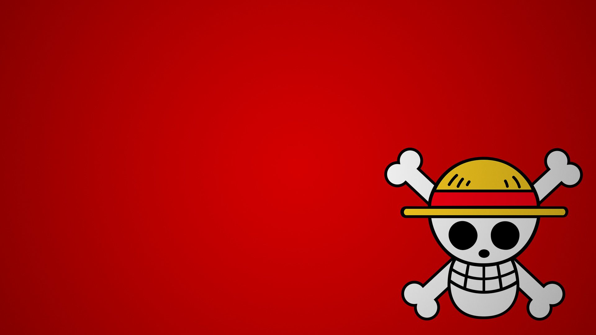 Logo One Piece teschio rosso, 1920x1080 Full HD 1080p, Desktop