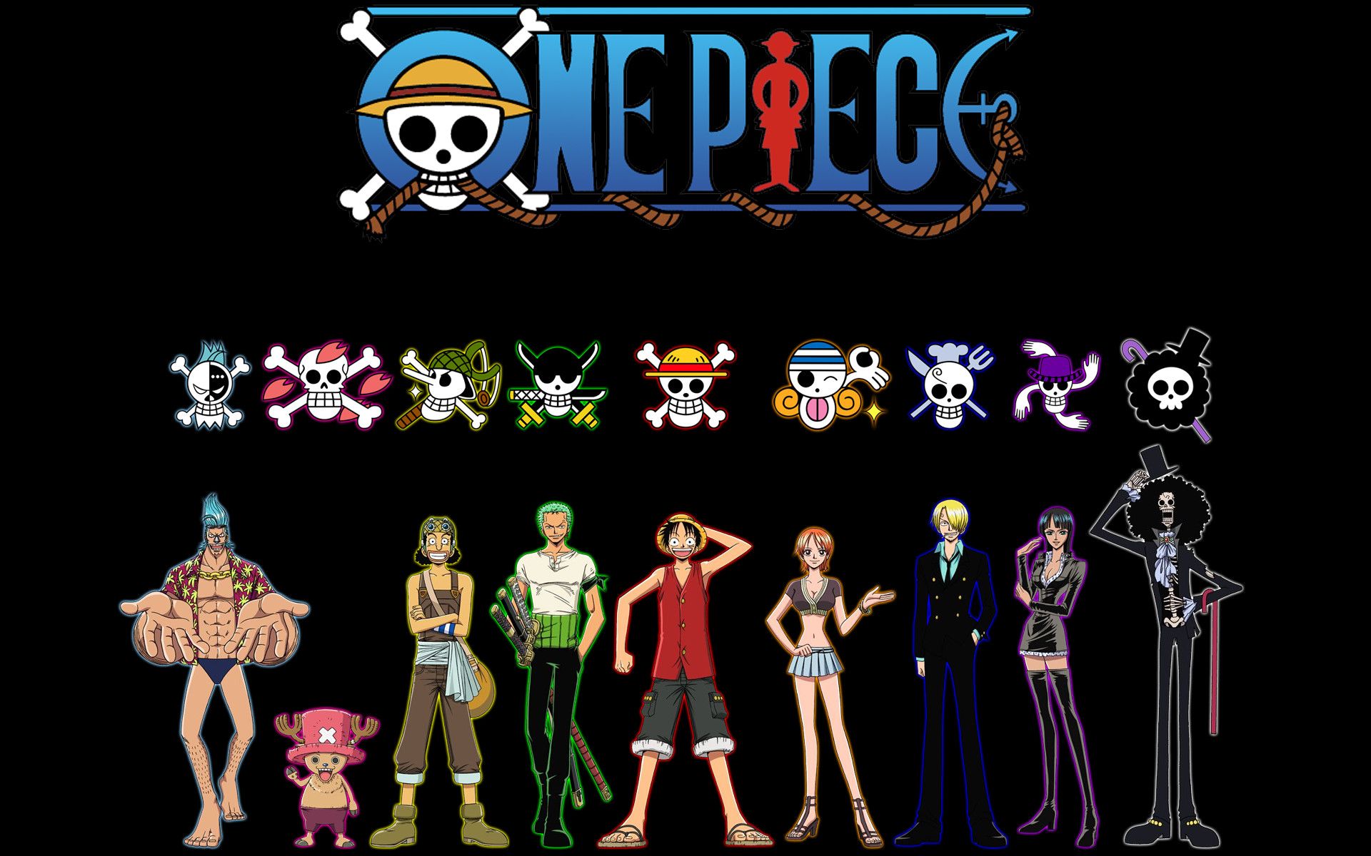 Logo One Piece teschio rosso, 4239x1441 Ultrawide, Dual Monitor