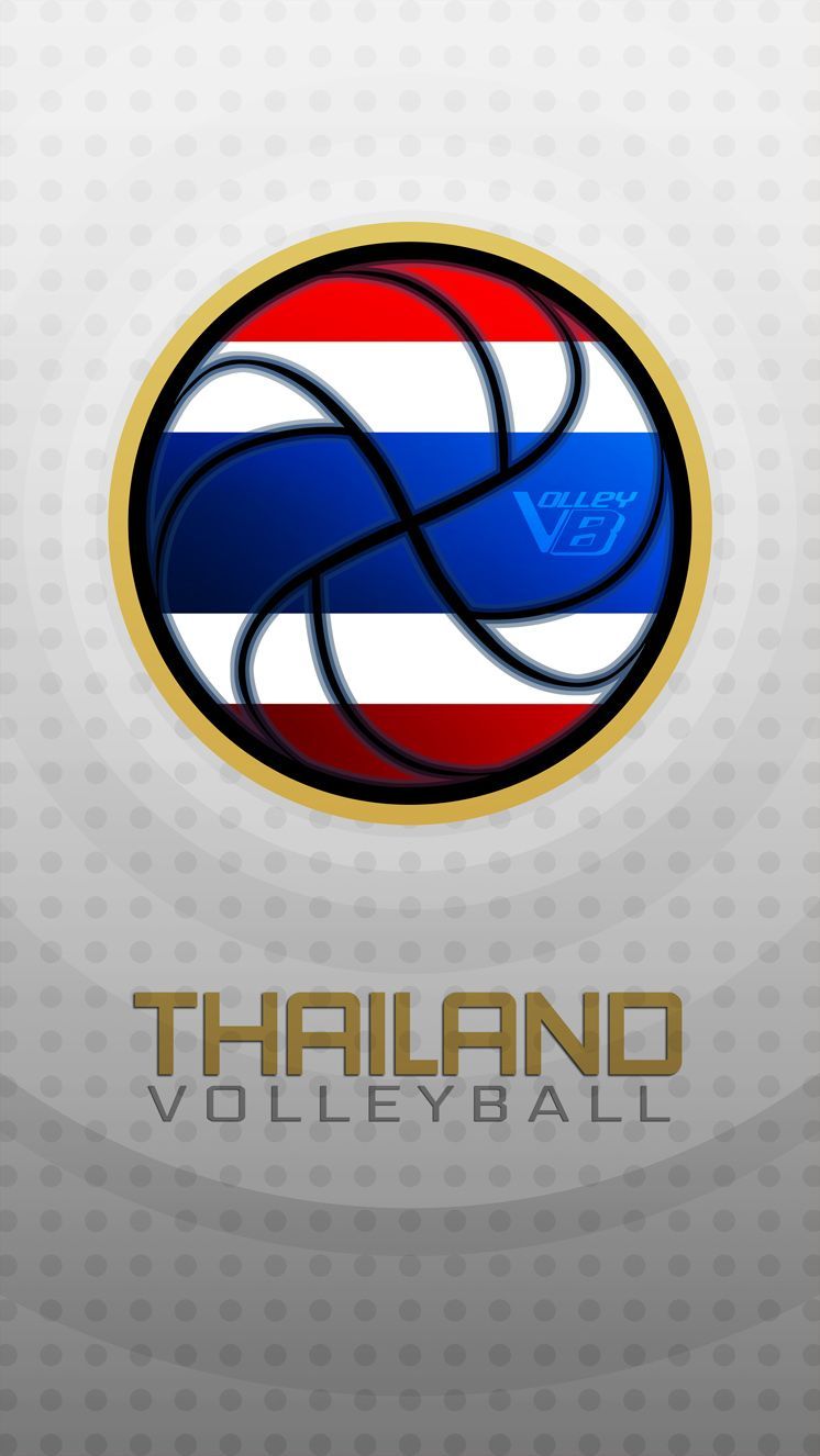 Logo pallavolo Thailandia bandiera, 746x1326 Verticale, Mobile