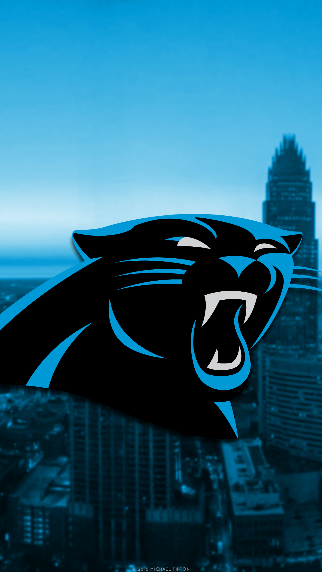 Logo Carolina Panthers città, 1080x1920 Verticale, Telefono