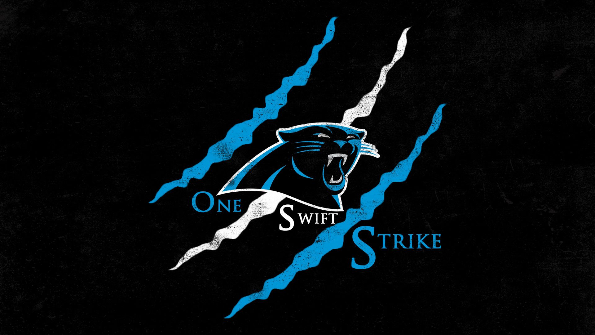 Logo Carolina Panthers su blu, 3000x3000 2K+, Laptop