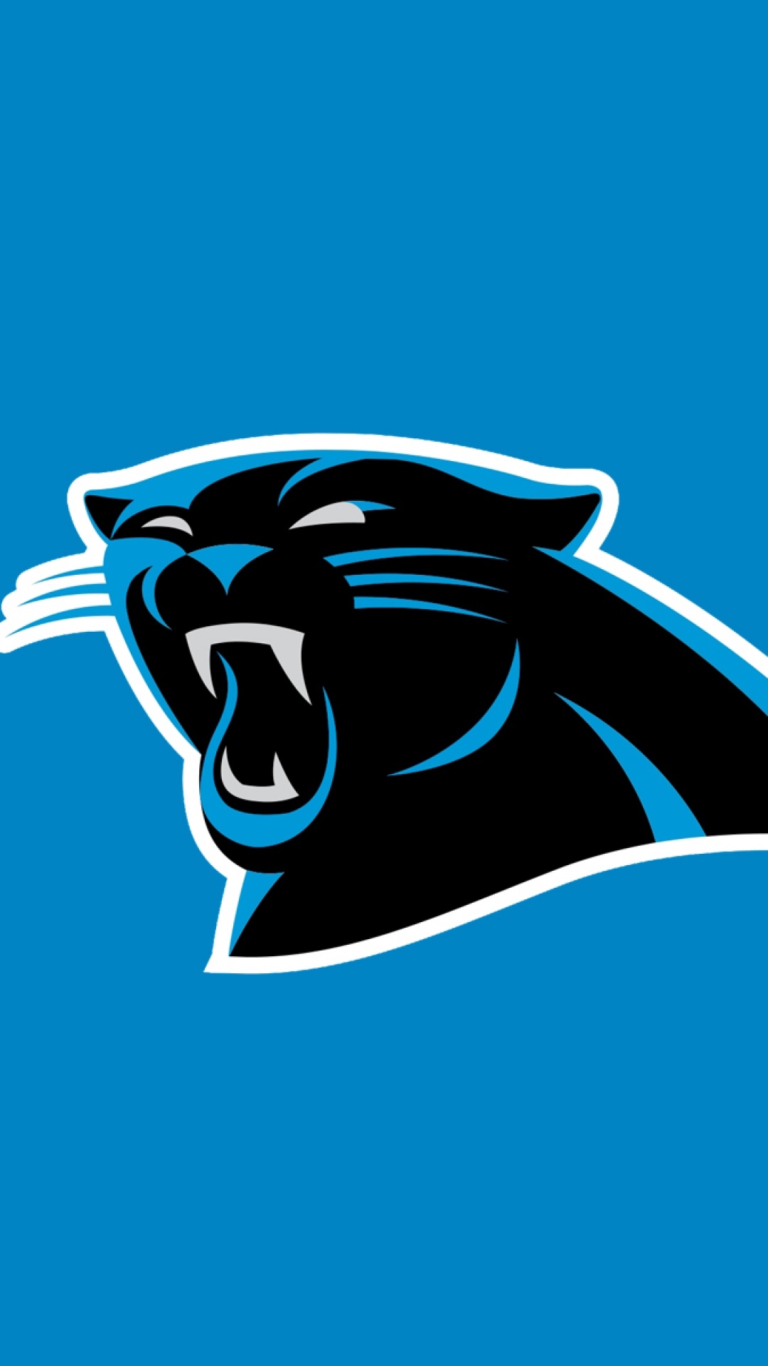Logo Carolina Panthers NFL, 1080x1920 Full HD Verticale, iPhone