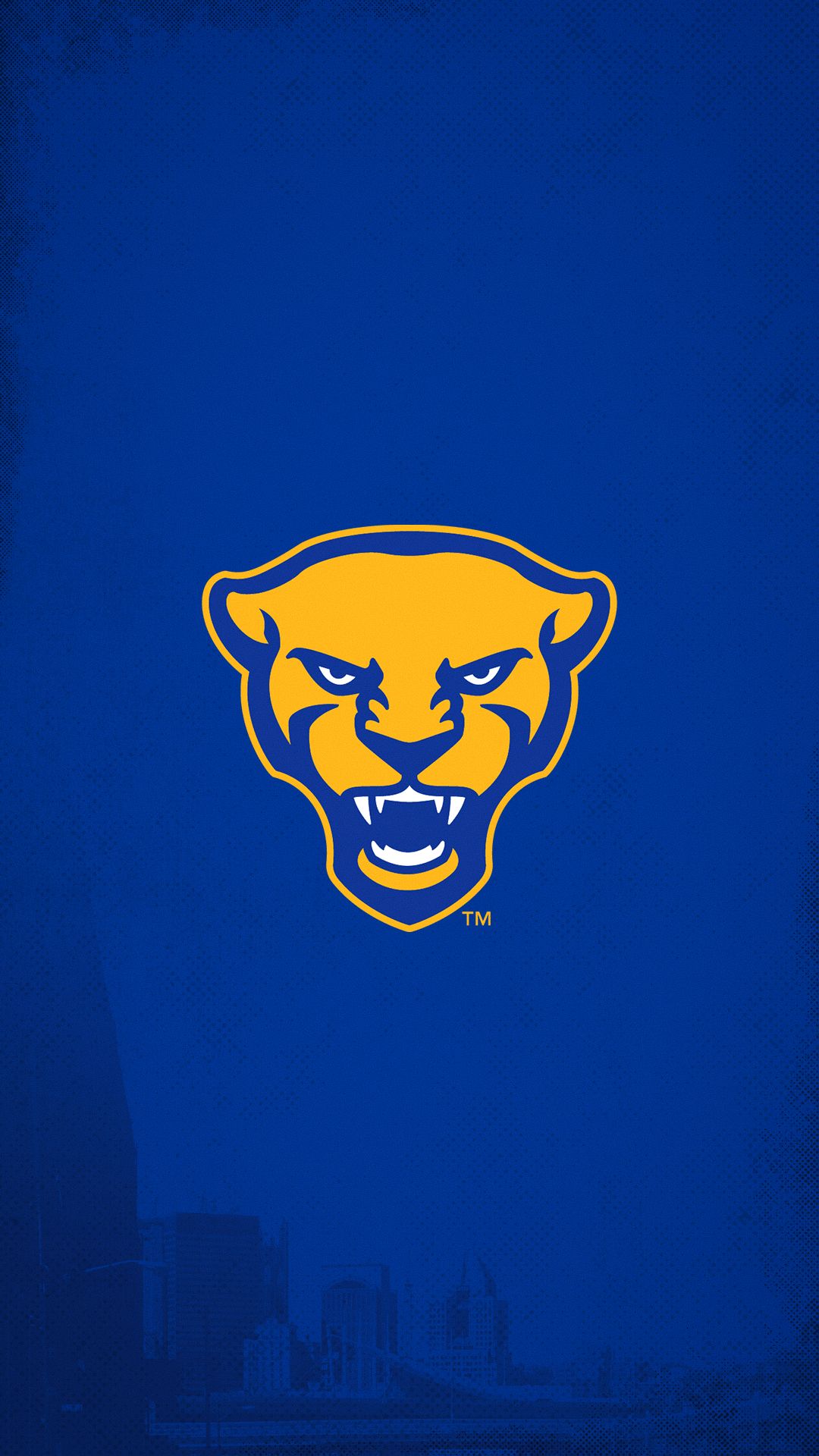 Logo Pitt Panthers testa pantera, 1080x1920 Verticale, Telefono