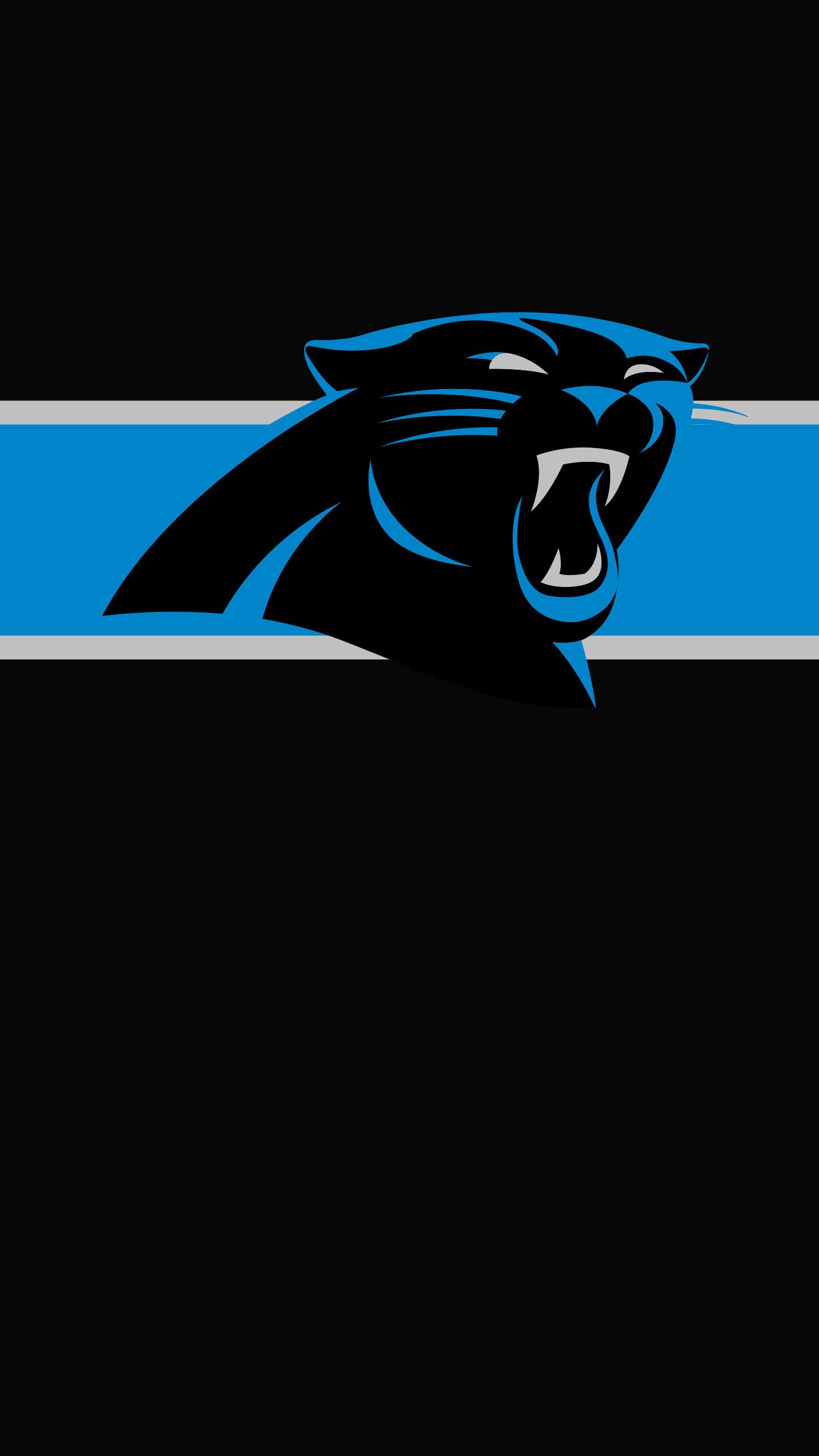 Logo Carolina Panthers nero blu, 1440x2560 Full HD Verticale, Samsung Galaxy