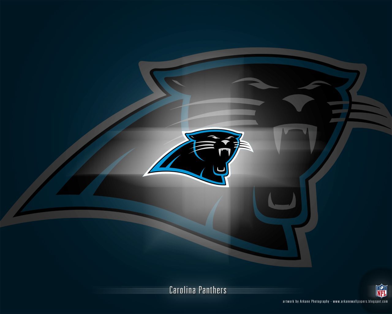 Logo Carolina Panthers NFL, football americano, 1280x1024 720p, PC