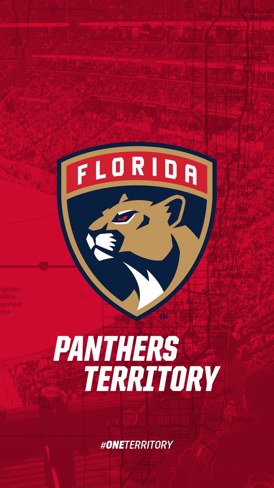 Logo Florida Panthers hockey, 900x1600 Verticale, Mobile