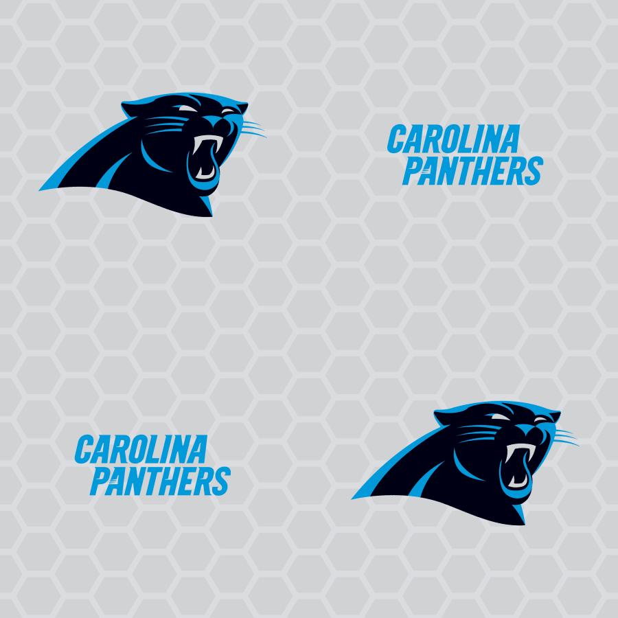 Logo Carolina Panthers pattern grigio, 900x900 HD, PC Desktop
