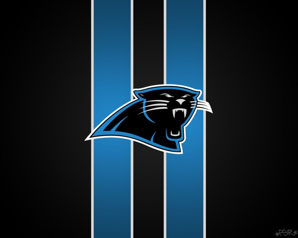 Logo Carolina Panthers, strisce blu, 1024x819 HD, Desktop