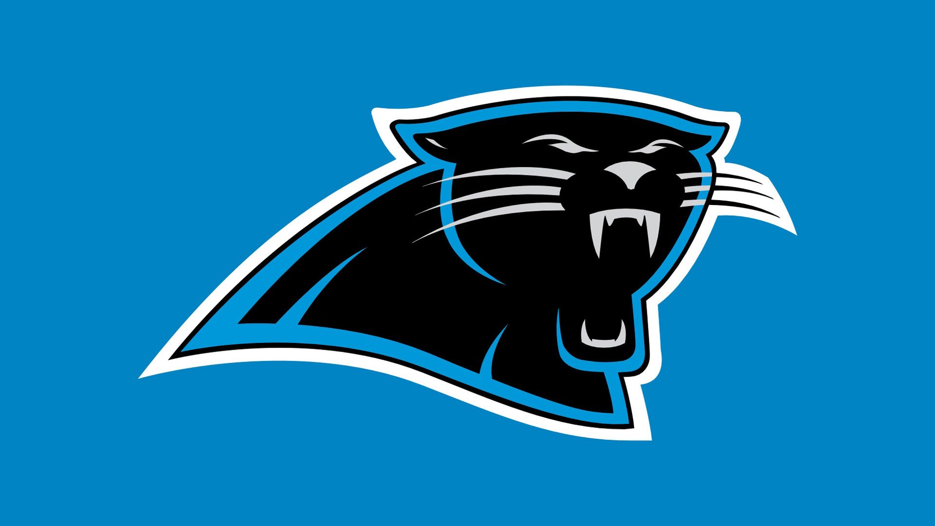 Logo Carolina Panthers pantera nera, NFL, 1920x1080 1080p, Laptop