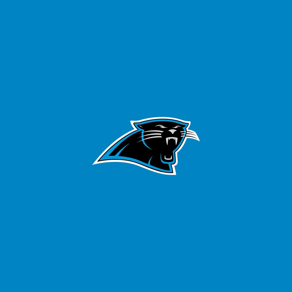 Logo Carolina Panthers su blu, 1024x1024 HD, PC Desktop