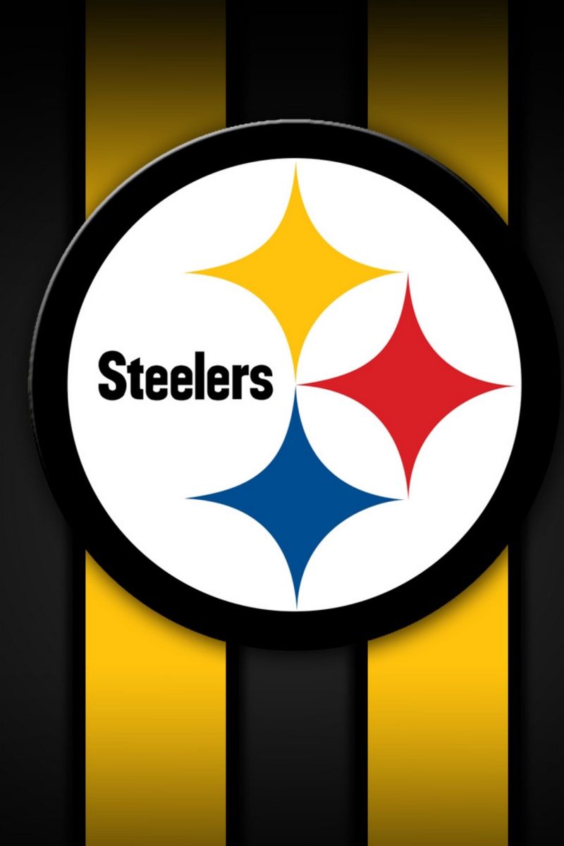 Logo Pittsburgh Steelers NFL, football americano, 800x1200 Full HD Verticale, iPhone