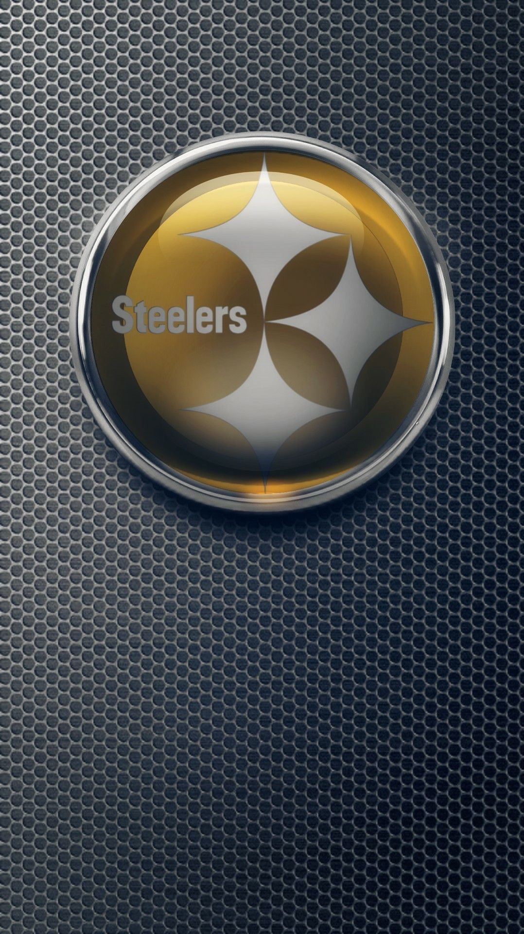 Logo Pittsburgh Steelers metallico, 1078x1920 Verticale, Android
