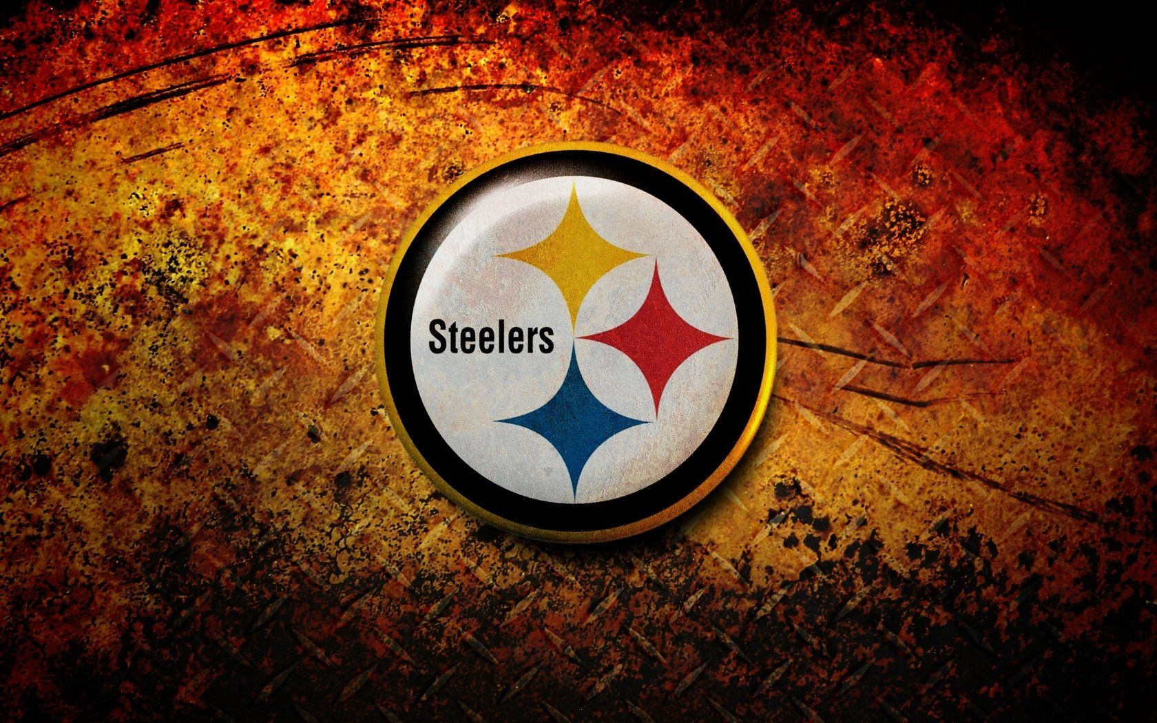 Logo Pittsburgh Steelers grunge, 1680x1050 HD, Lenovo Legion