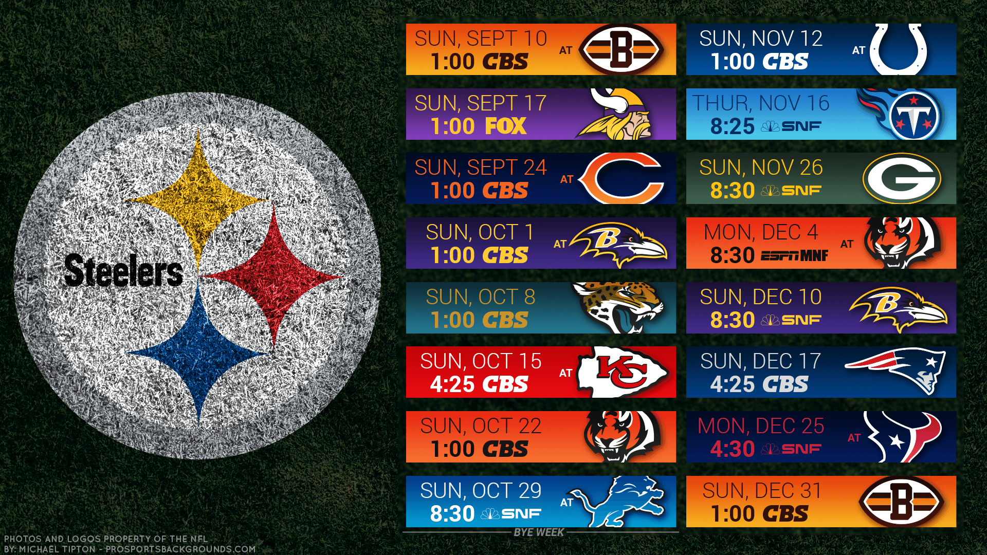 Logo Pittsburgh Steelers, 1920x1200 Full HD+, PC