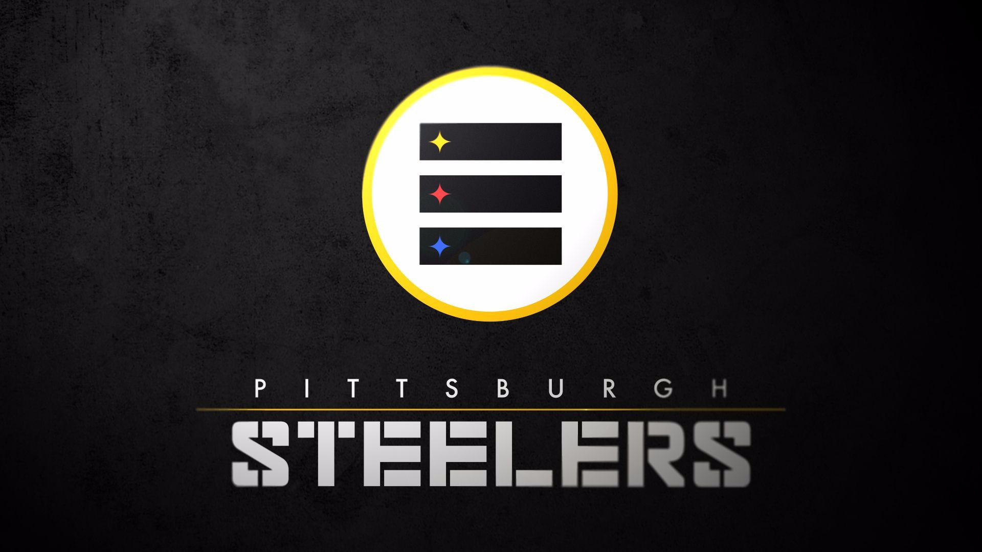Logo Pittsburgh Steelers giallo nero, 1920x1080 Full HD 1080p, PC