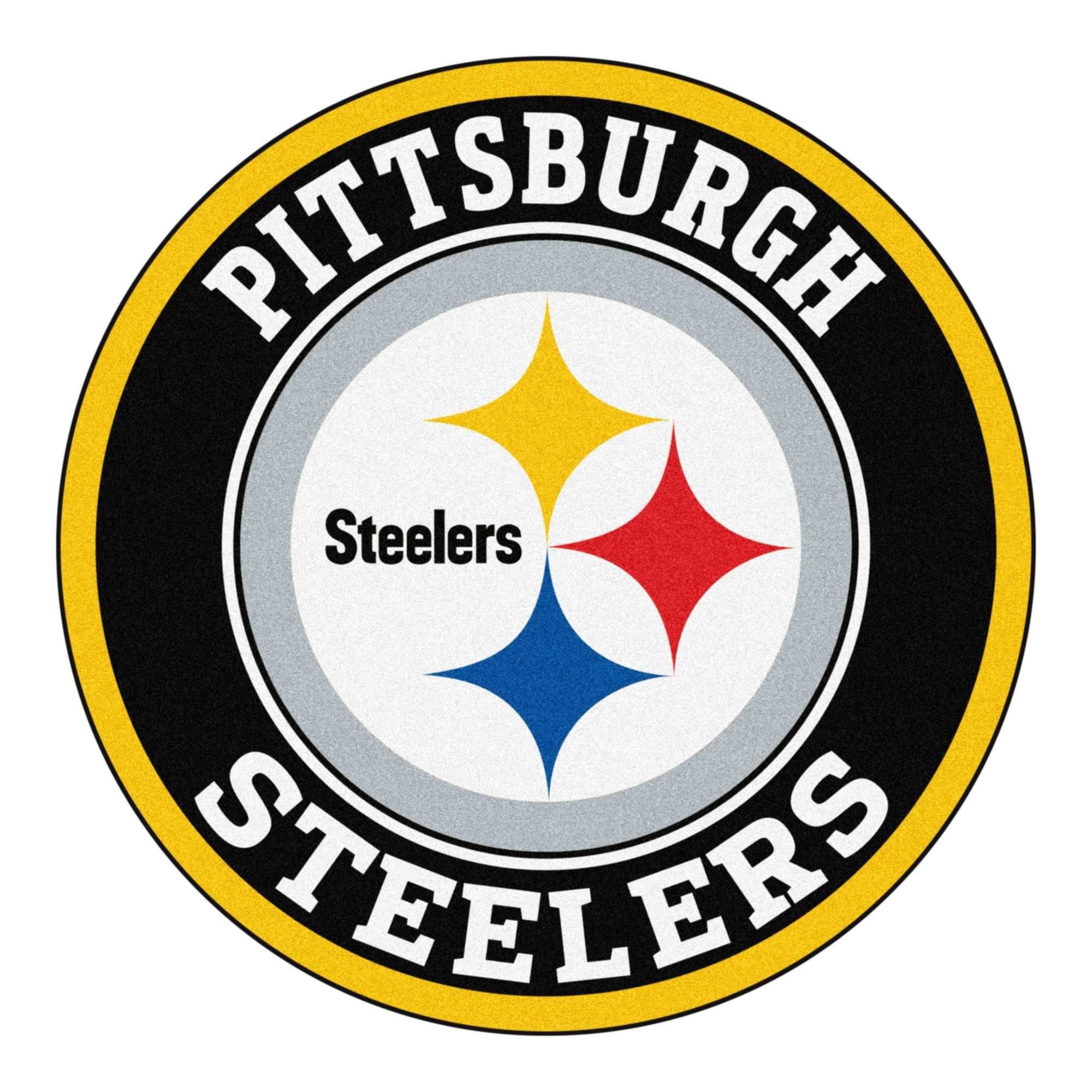 Logo Pittsburgh Steelers, NFL, 2000x2000 2K, Desktop
