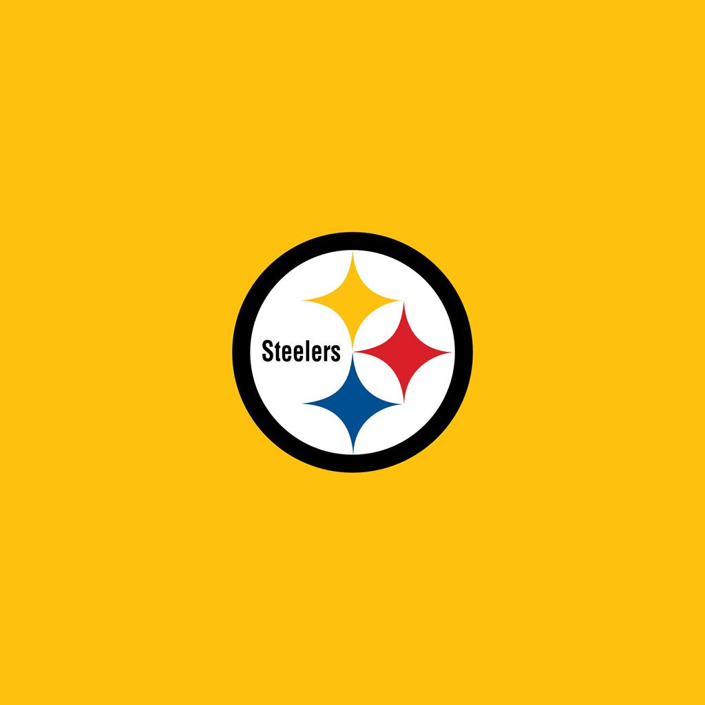 Logo Pittsburgh Steelers giallo, NFL, 1024x1024 HD, Desktop