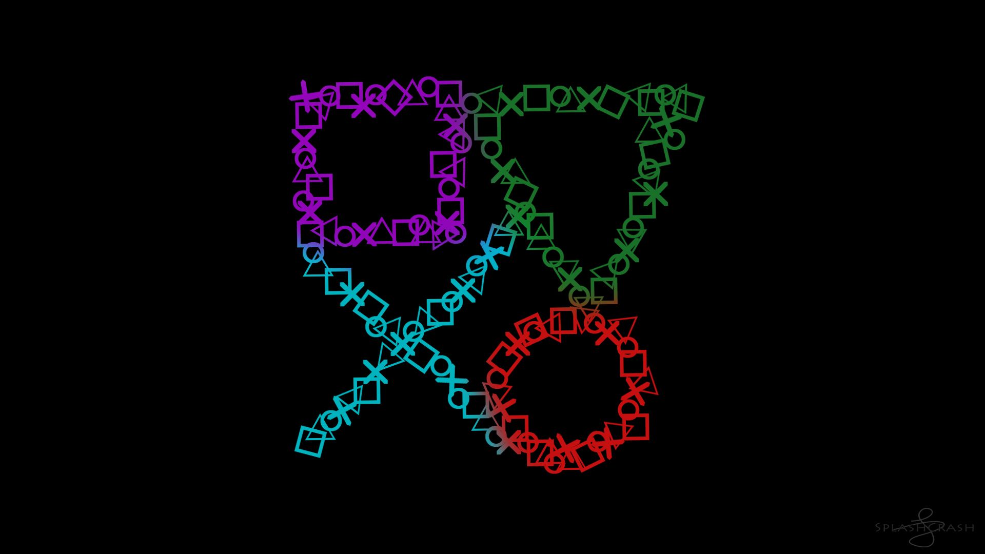 Logo PlayStation 4 sfondo scuro, 1920x1080 Full HD 1080p, Desktop