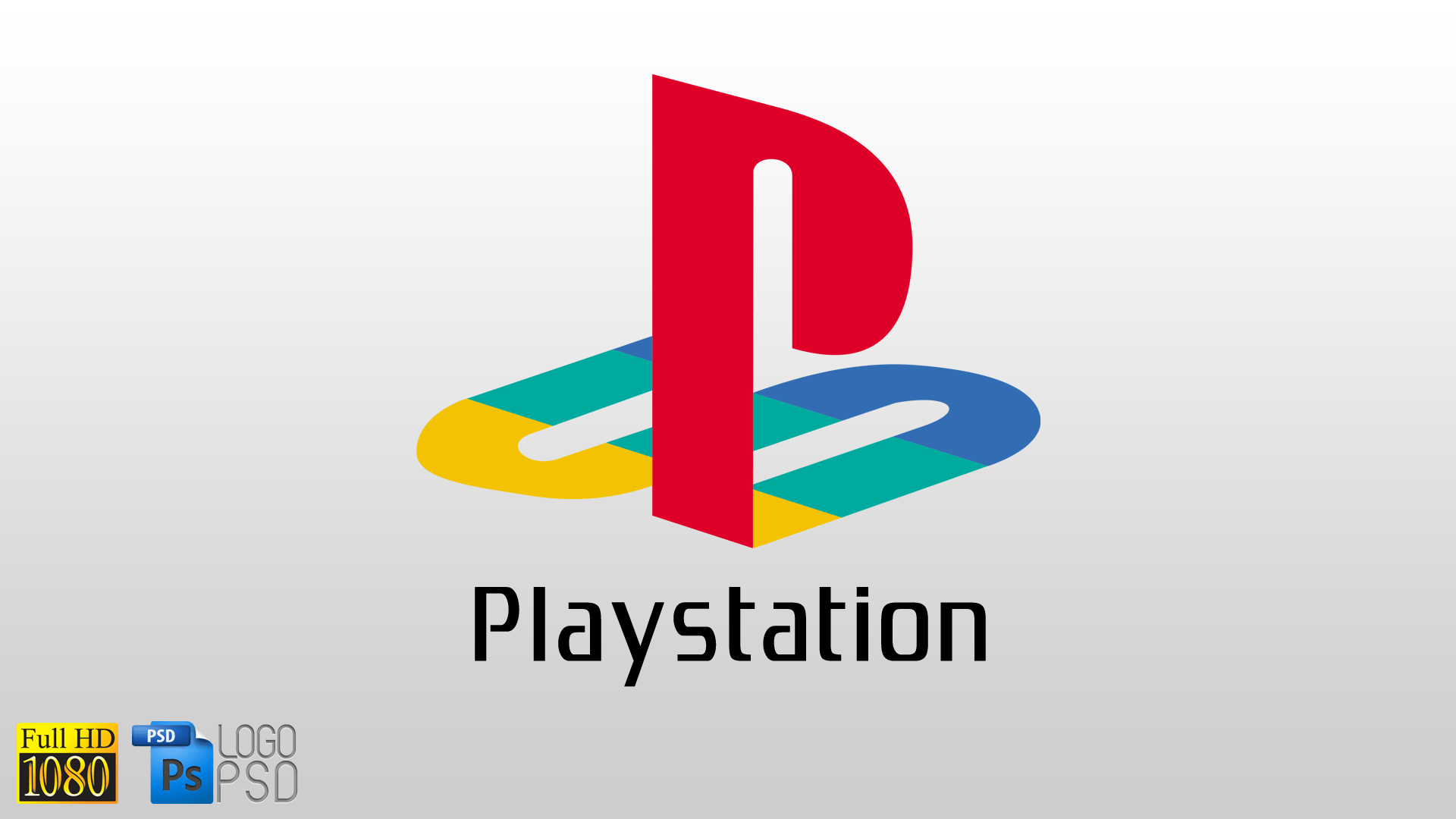 Simboli PlayStation neon colorati, 1920x1080 Full HD, Laptop