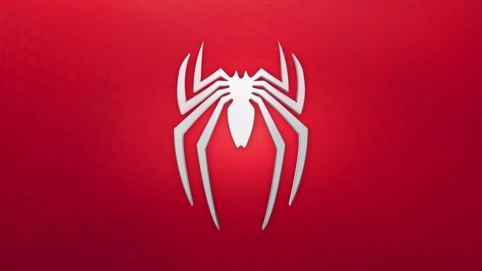 Logo ragno Spider-Man rosso, 1920x1080 Full HD, PC Desktop