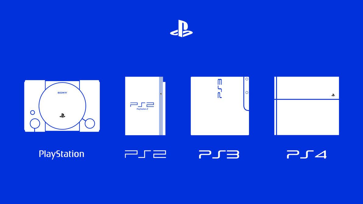 Console PlayStation evoluzione blu, 1191x670 HD, Desktop