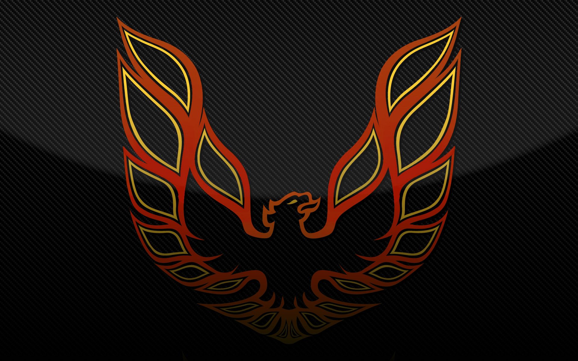 Logo Firebird Pontiac arancione, muscle car, 1920x1200 Full HD+, PC