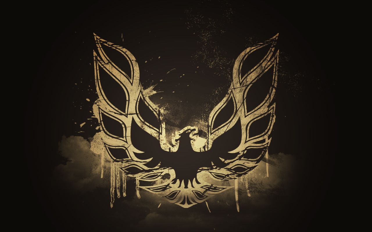 Logo Pontiac Firebird dorato, 1280x800 720p, PC