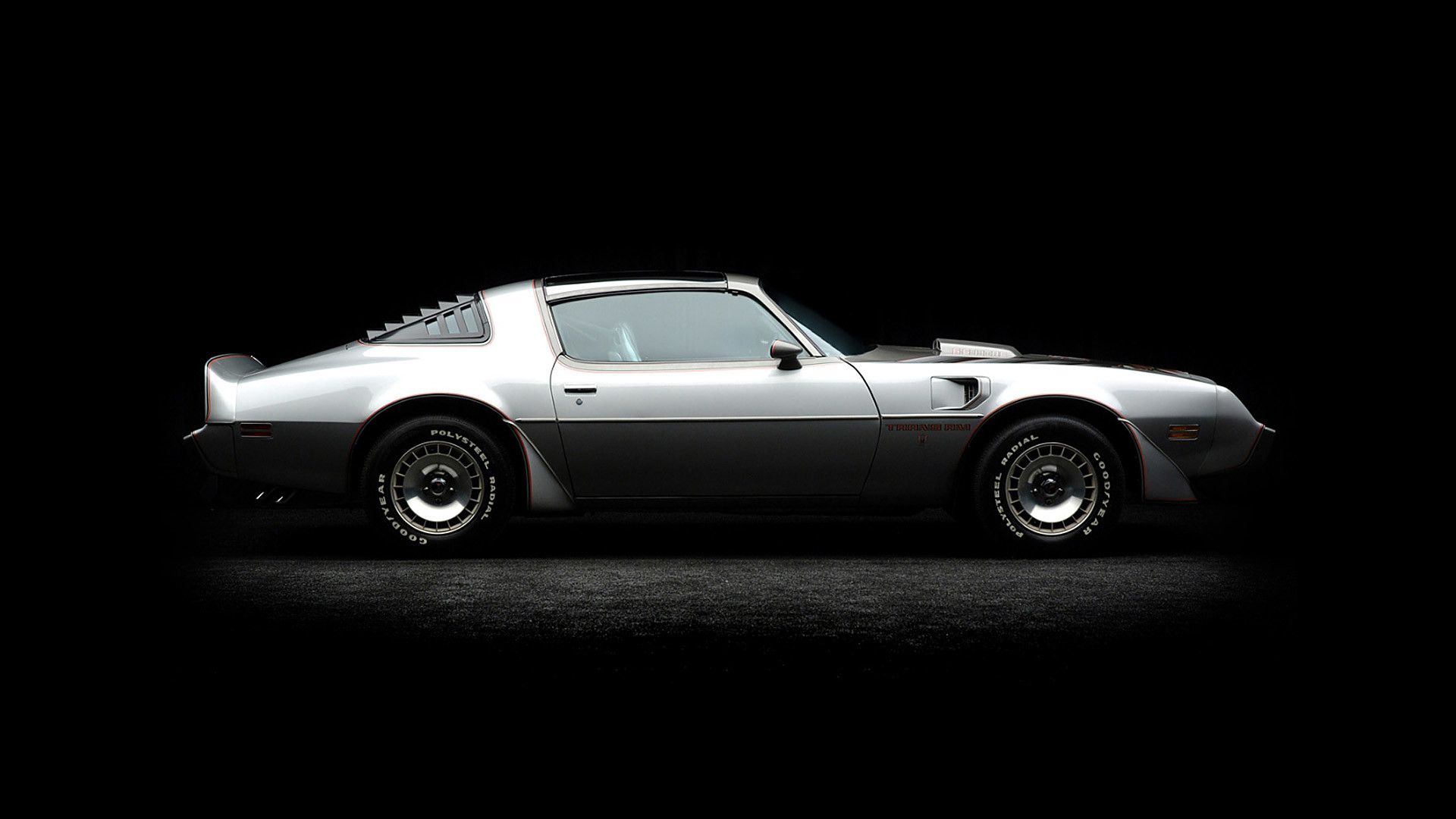 Pontiac Firebird nera d'epoca, 1920x1080 Full HD 1080p, Laptop