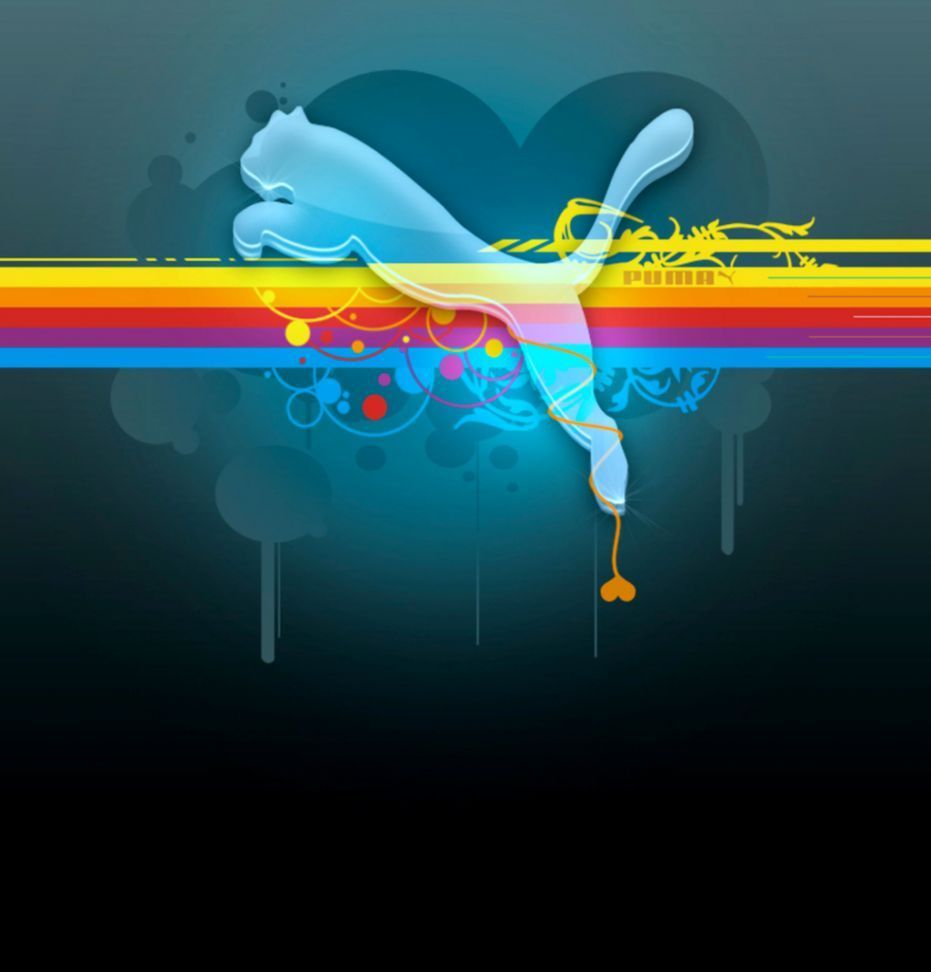 Logo Puma astratto colorato, 931x972 Verticale, Telefono