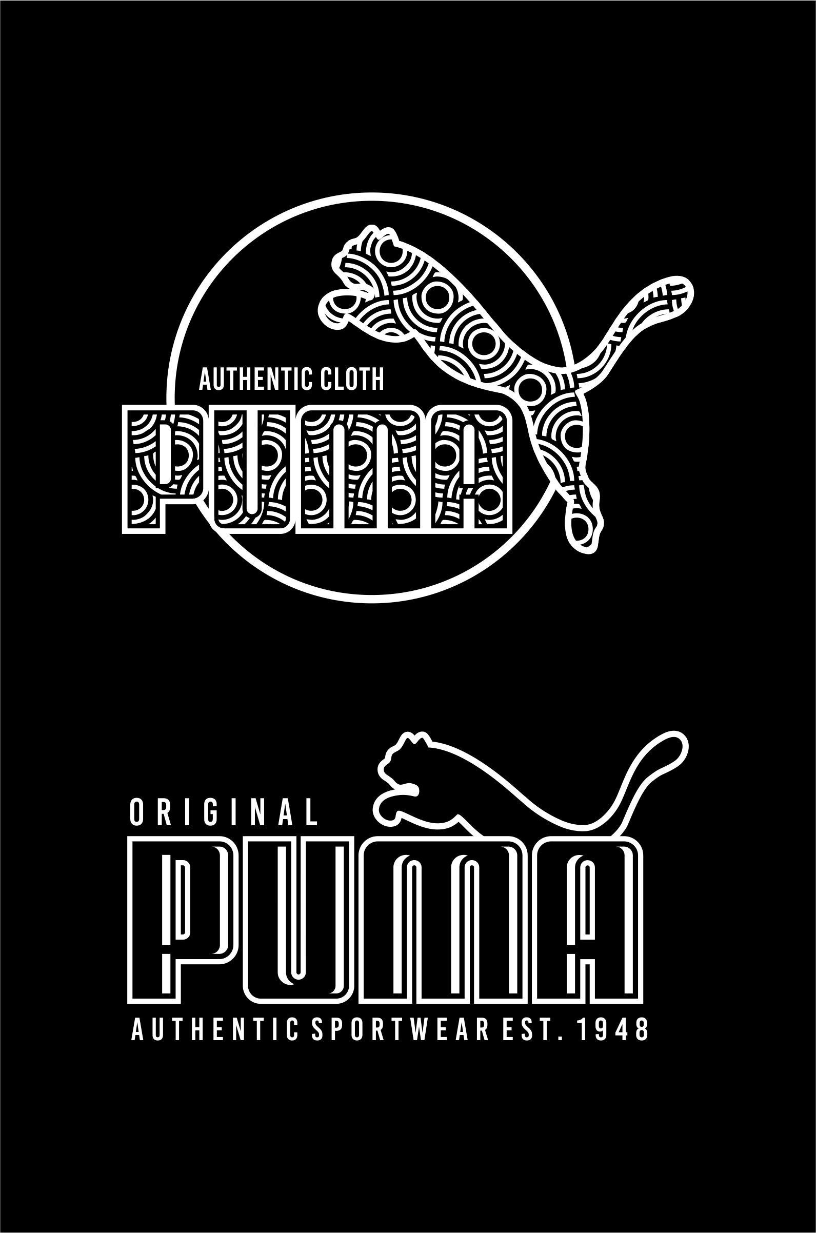 Logo Puma su nero, 1591x2404 Full HD Verticale, iPhone