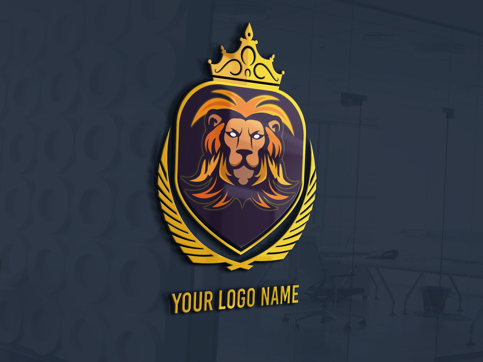 Logo leone con corona reale, 1912x1434 HD Ready, PC