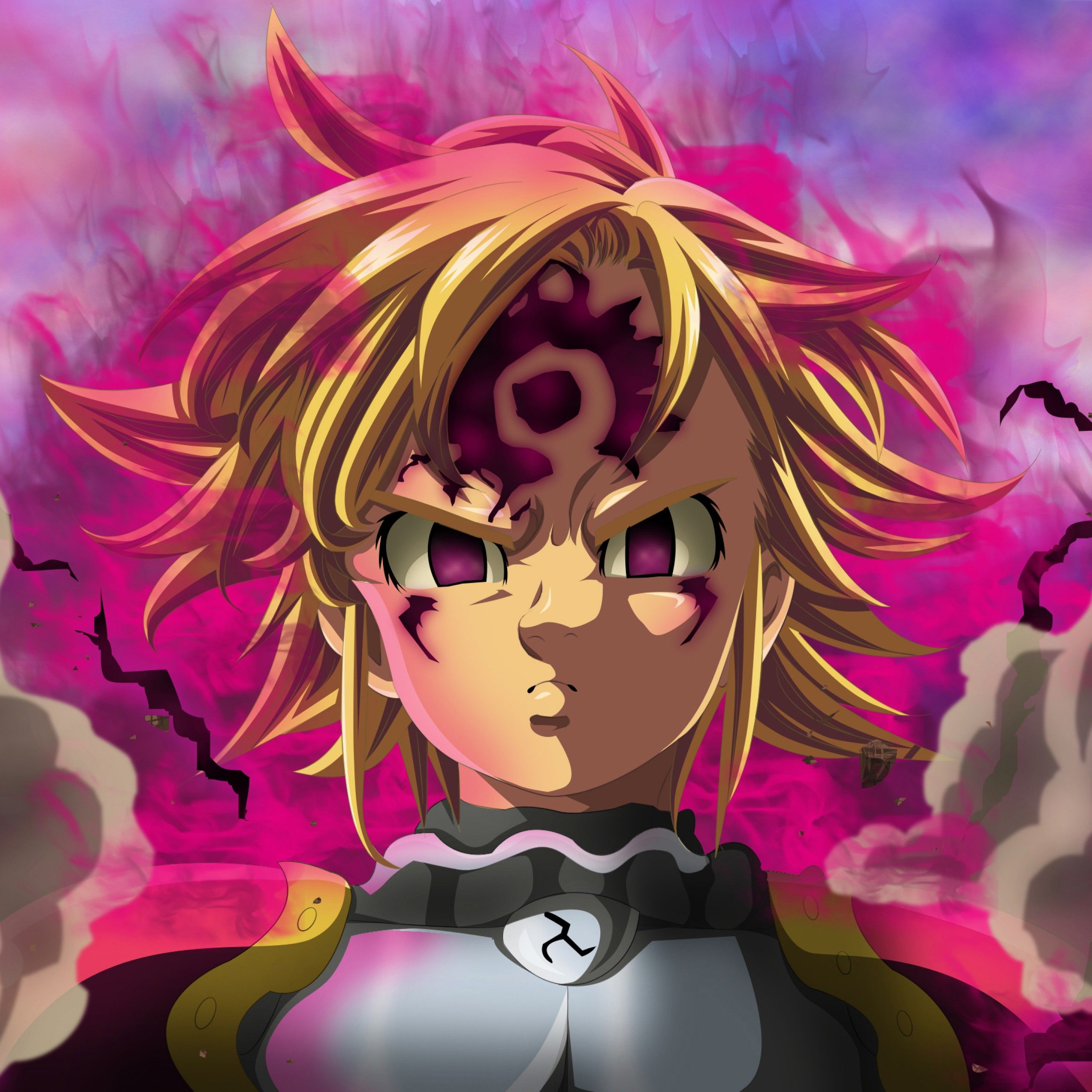 Meliodas simbolo Demon King, The Seven Deadly Sins, 2560x2560 WQXGA, Desktop