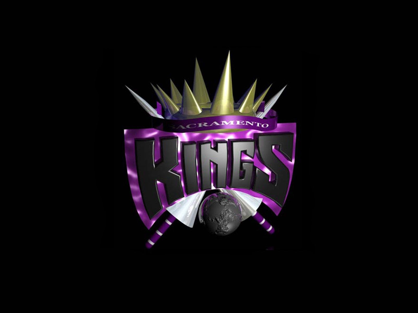 Logo Sacramento Kings corona, basket, 1600x1200 HD, Laptop