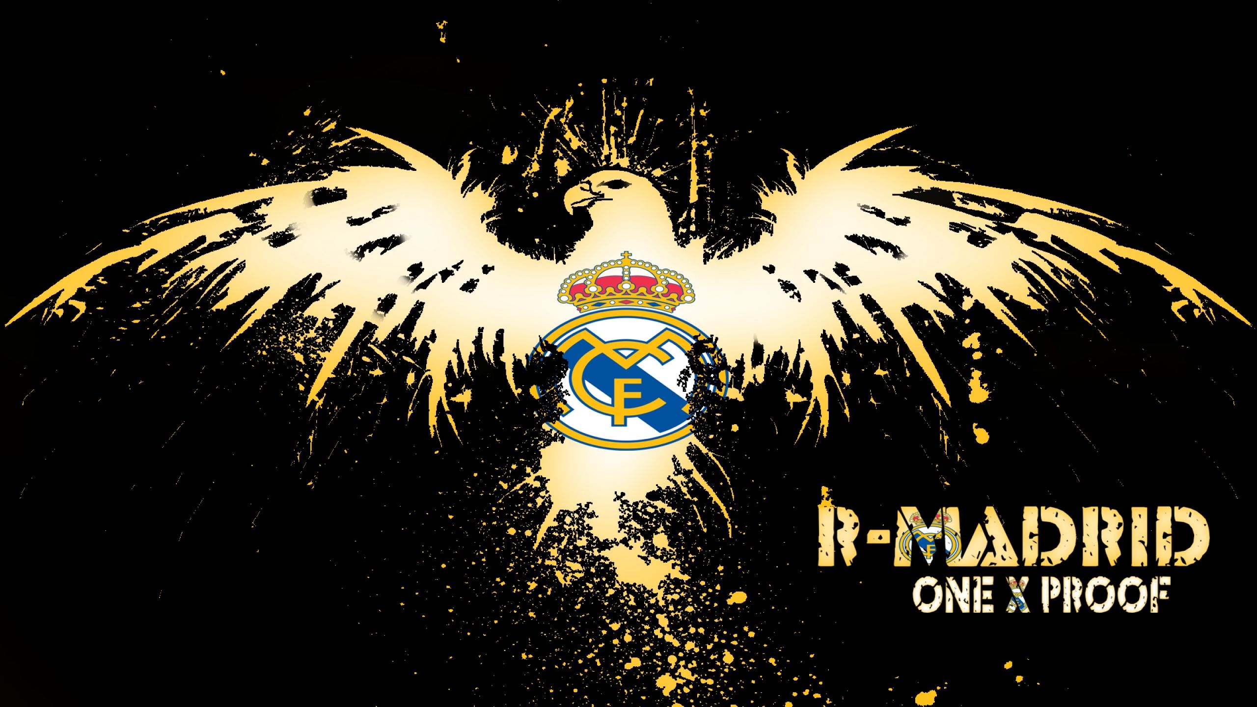 Stemma Real Madrid aquila dorata, 2560x1440 QHD, Laptop