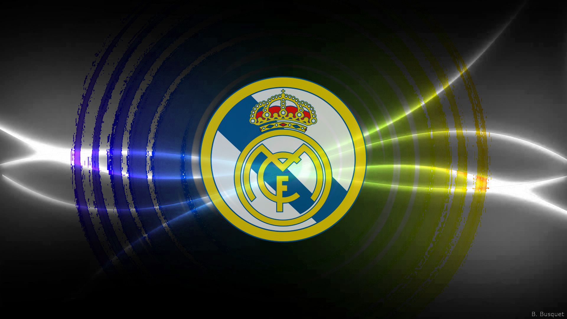 Logo Real Madrid astratto, 1920x1080 Full HD 1080p, PC Desktop
