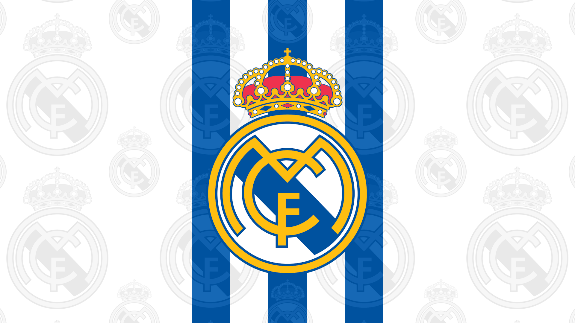 Stemma Real Madrid bianco blu, 1920x1080 Full HD 1080p, PC