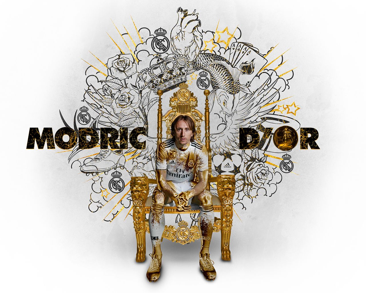 Modric trono dorato Real Madrid, 1280x1024 720p, MacBook Air