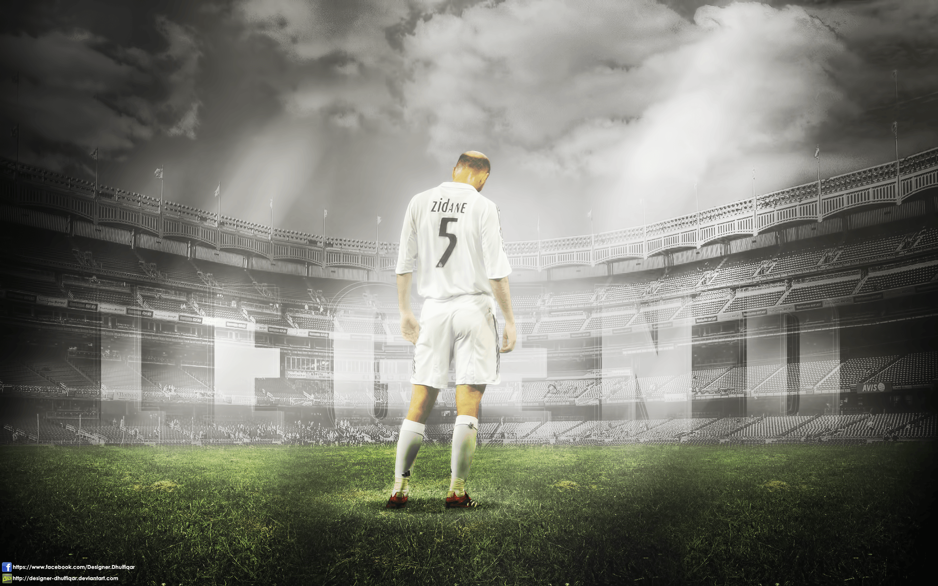 Zidane Real Madrid stadio, calcio, 1920x1200 Full HD+, Laptop