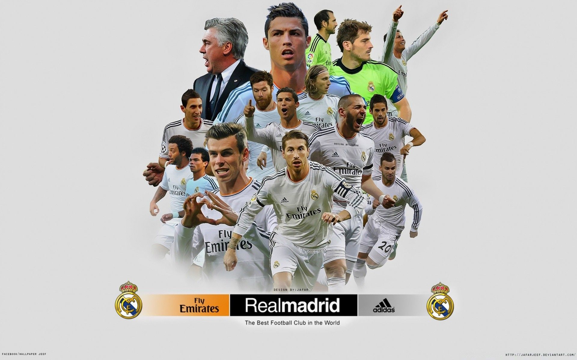 Giocatori Real Madrid collage, 1920x1200 Full HD+ WUXGA, Desktop