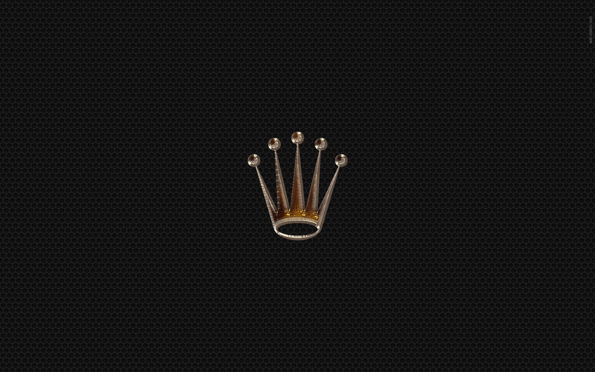 Logo corona Rolex nero, 1920x1200 WUXGA, Laptop