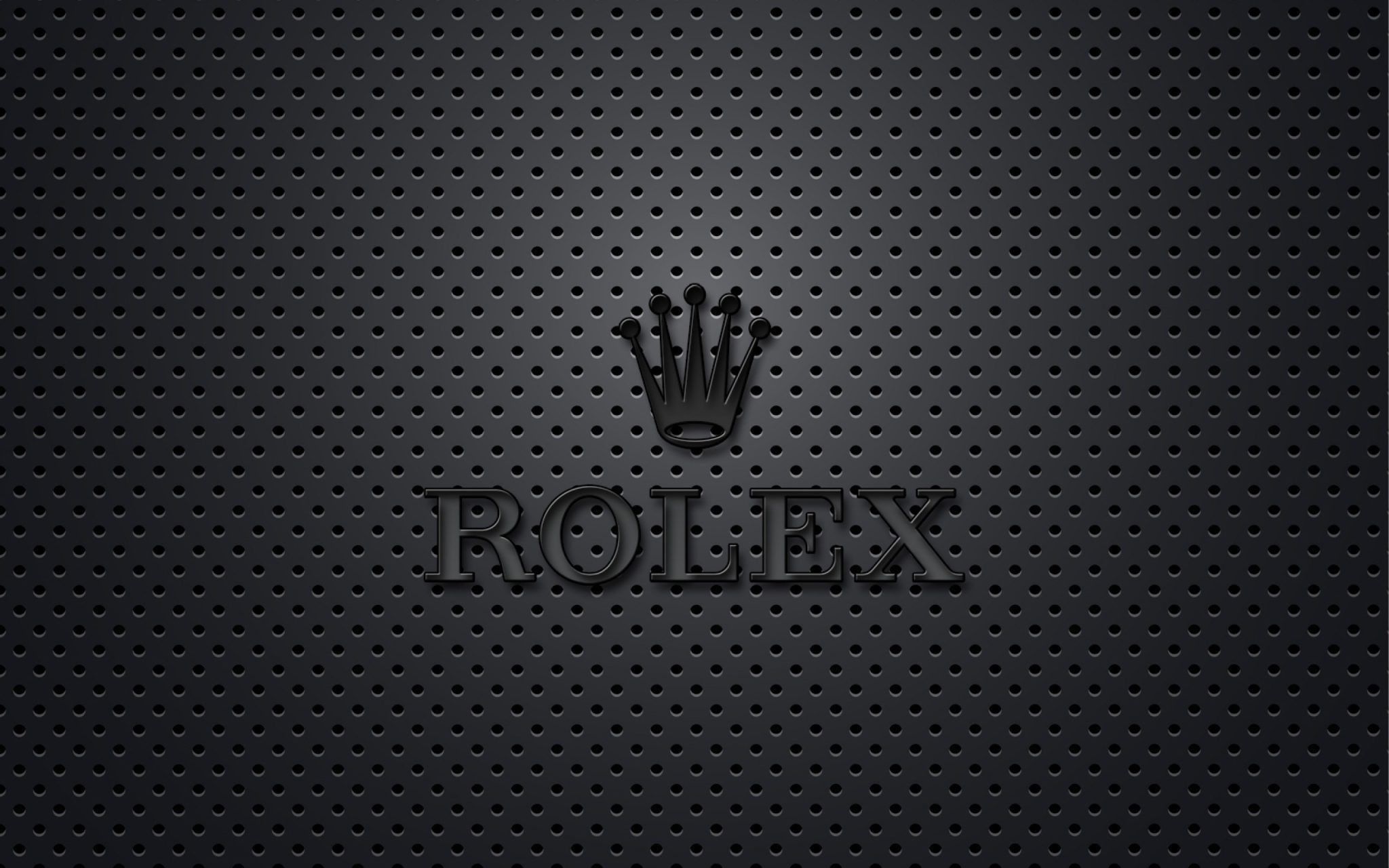 Logo Rolex corona sfondo grigio, 2048x1280 alta risoluzione, Desktop