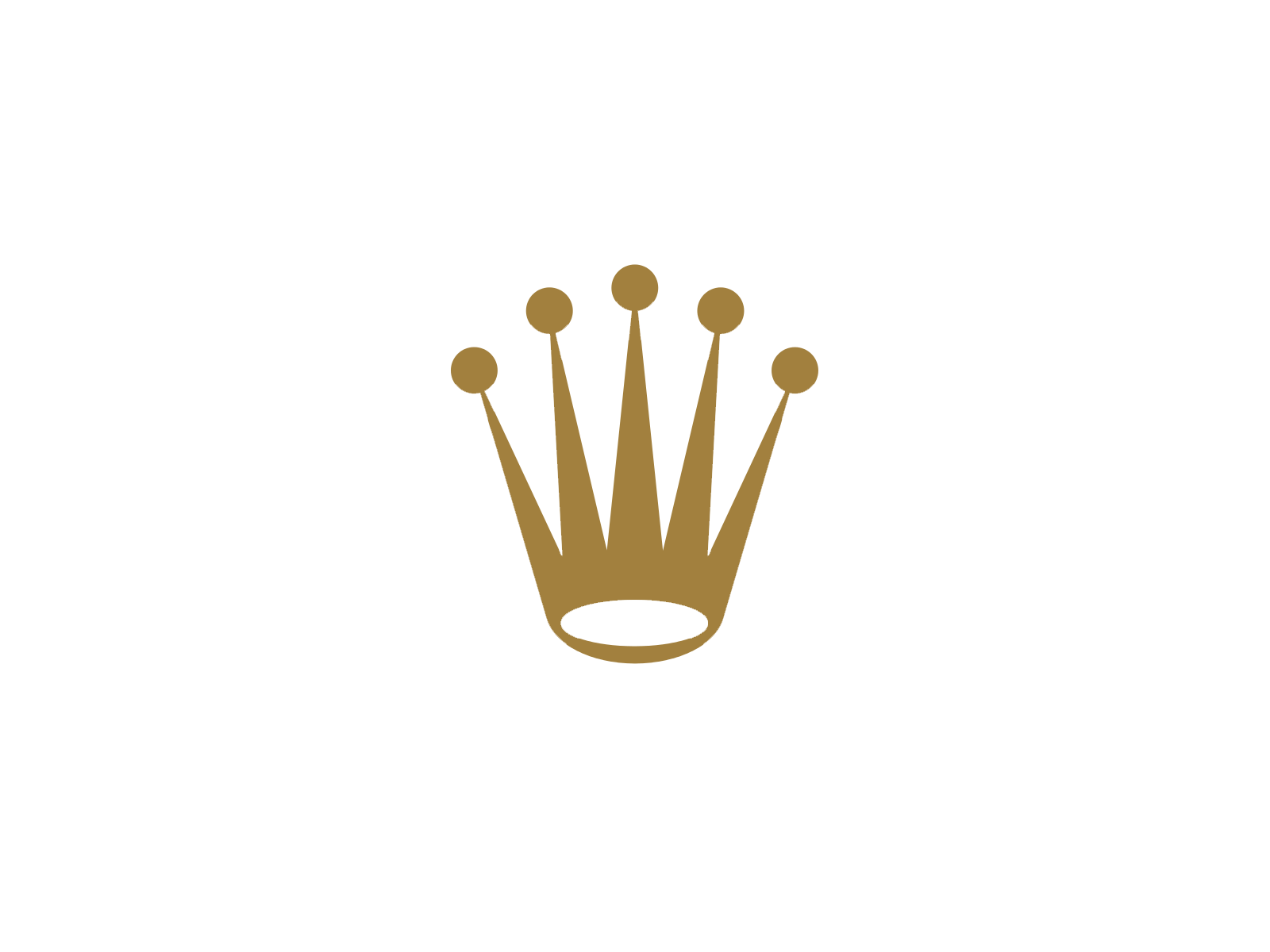 Logo corona Rolex dorata, 1600x1200 900p, Laptop
