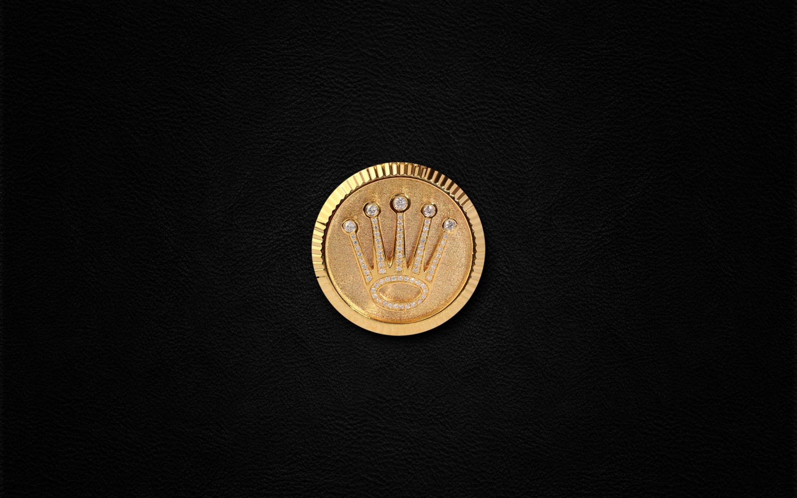 Logo Rolex corona dorata, 2560x1600 2K, Desktop