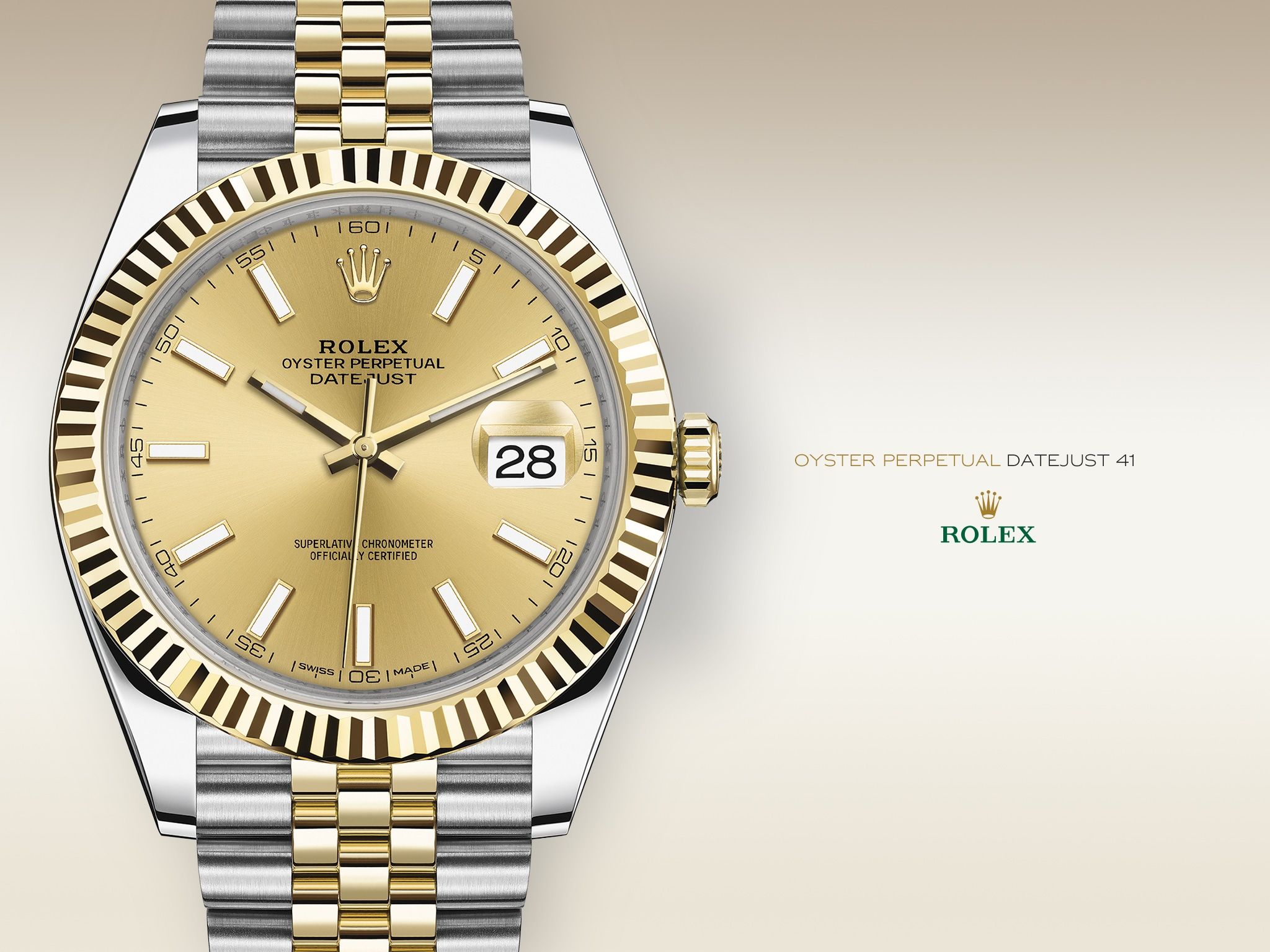 Orologio Rolex Datejust bicolore, 2048x1536 Hi-Res, PC Desktop