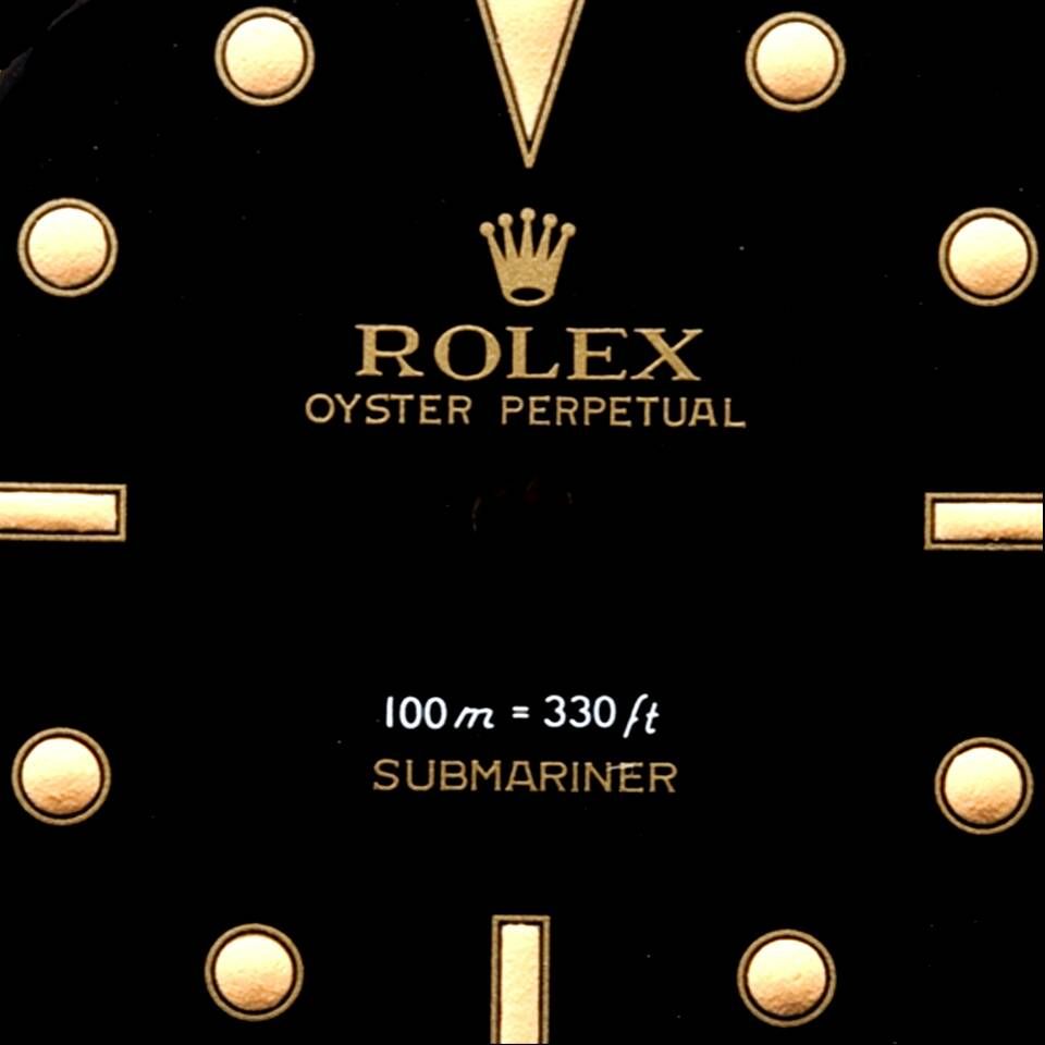 Quadrante Rolex Submariner nero-oro, 960x960 HD, Desktop