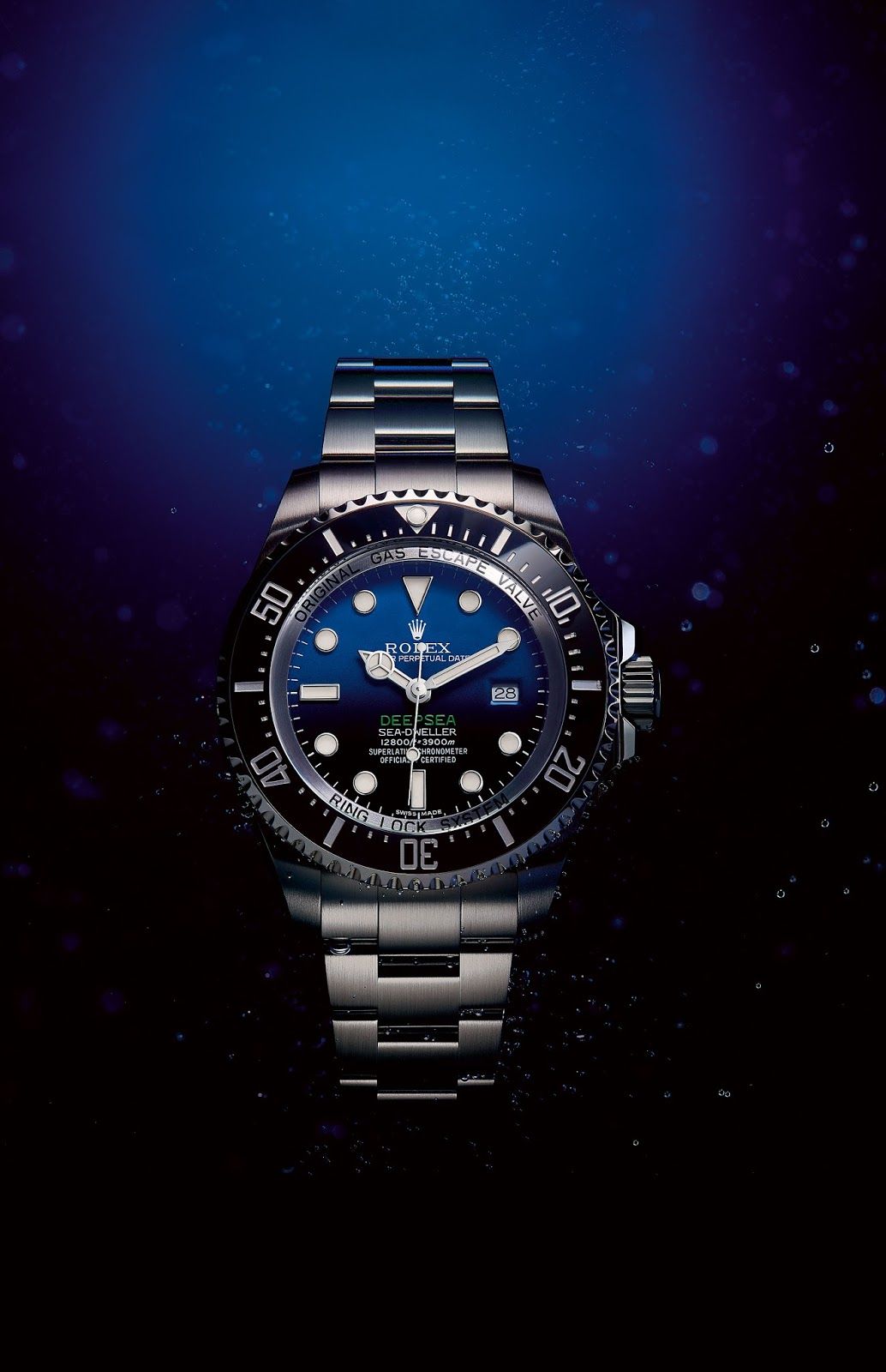 Orologio Rolex Deepsea blu, orologi di lusso, 1034x1600 Full HD Verticale, iPhone