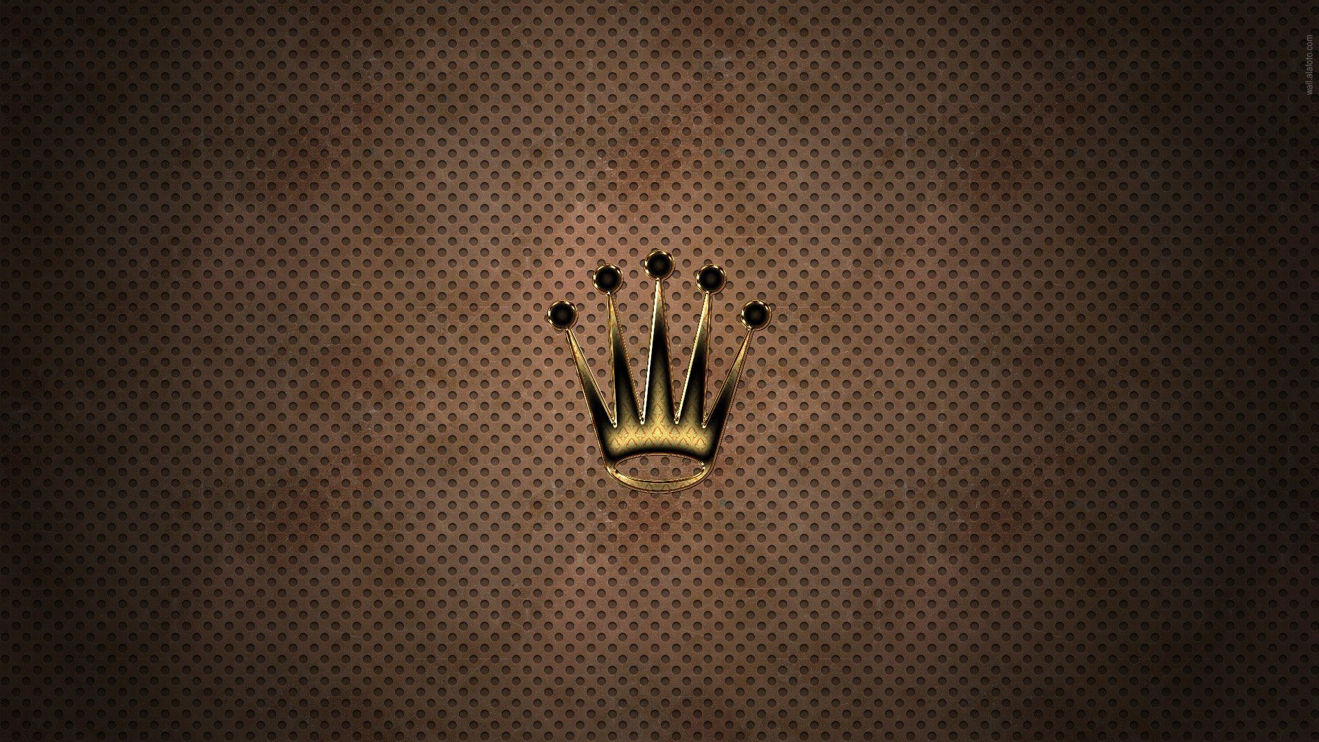 Logo corona Rolex dorata, 1920x1080 Full HD 1080p, Laptop