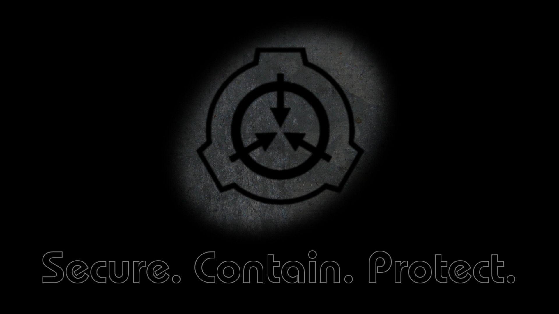 Logo SCP Foundation nero, 1920x1080 Full HD, Desktop
